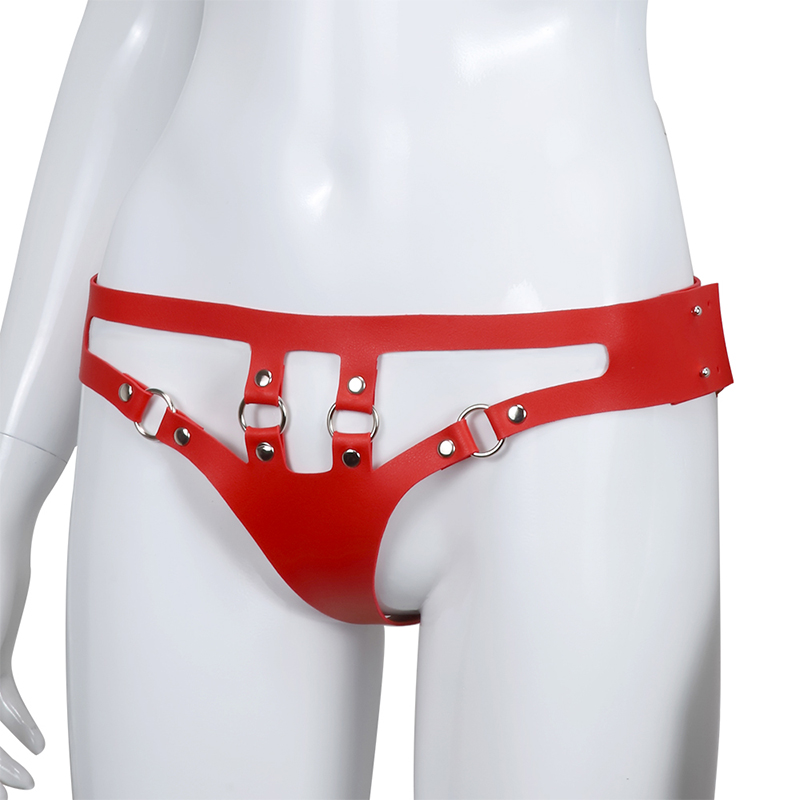 RYSC-064 /028 červené kožené kalhoty SM bondage oblek pro dospělé sexuální hračky