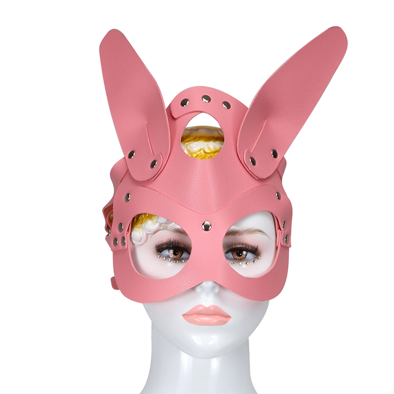 RYSC-062 růžová králičí kapuce SM otroctví oblek pro dospělé sexuální hračky